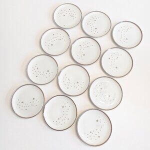 12 x Bing & Grøndahl Milky Way Mælkevej Salad Plate Salattallerken No 26 - 1958